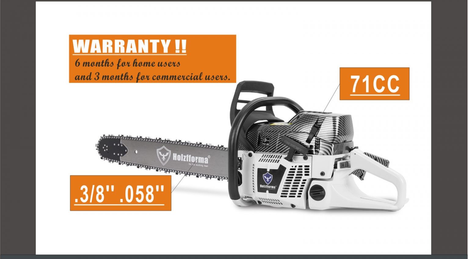 71cc Holzfforma G372XP PRO Chainsaw The Iron Shop Canada