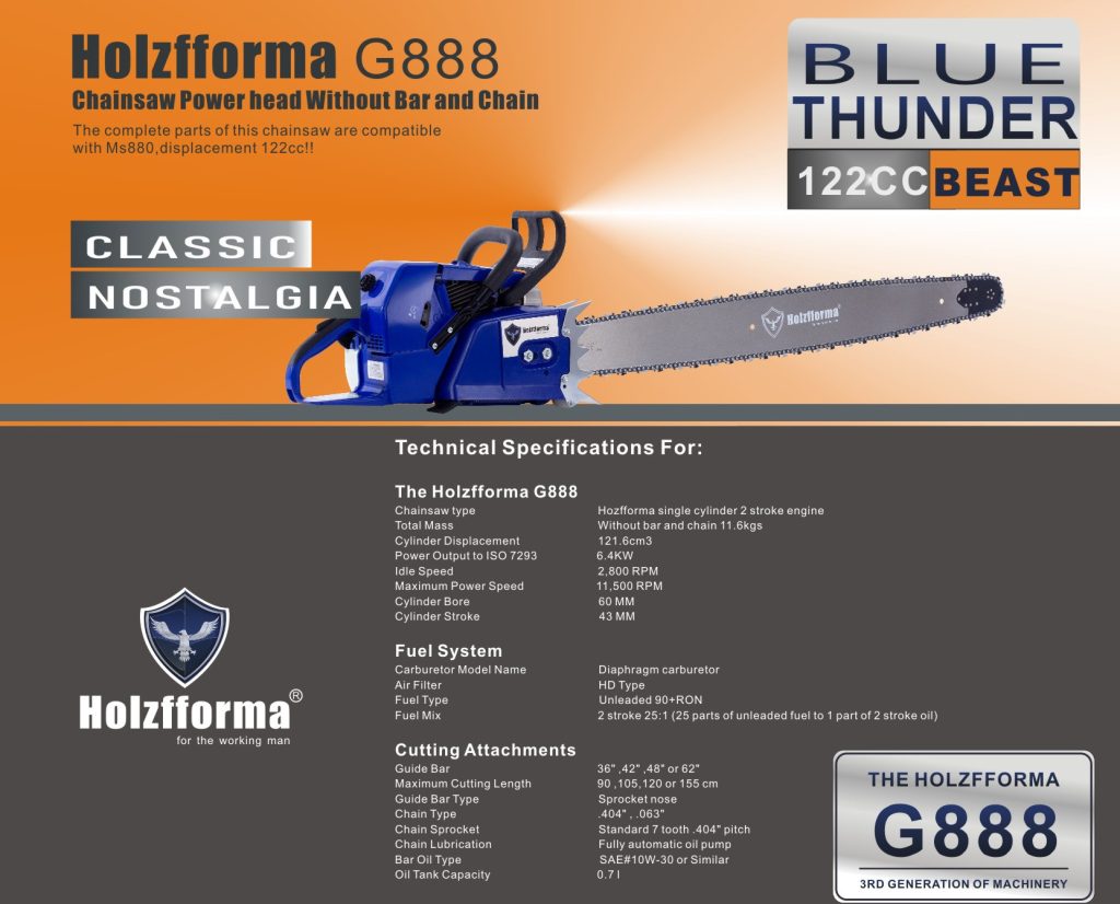 Cc Holzfforma Blue Thunder G Gasoline Chain Saw