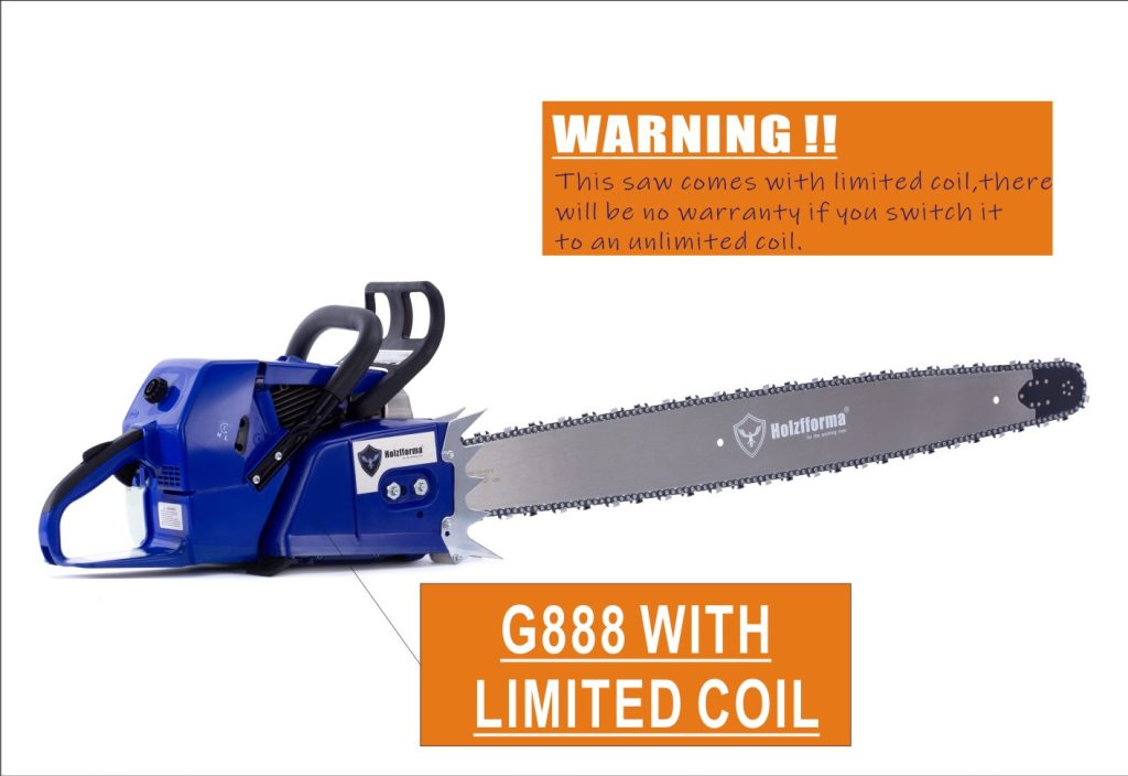 122cc Holzfforma Blue Thunder G888 Gasoline Chain Saw